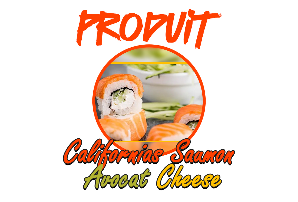 Californias Saumon-Avocat Cheese x8
