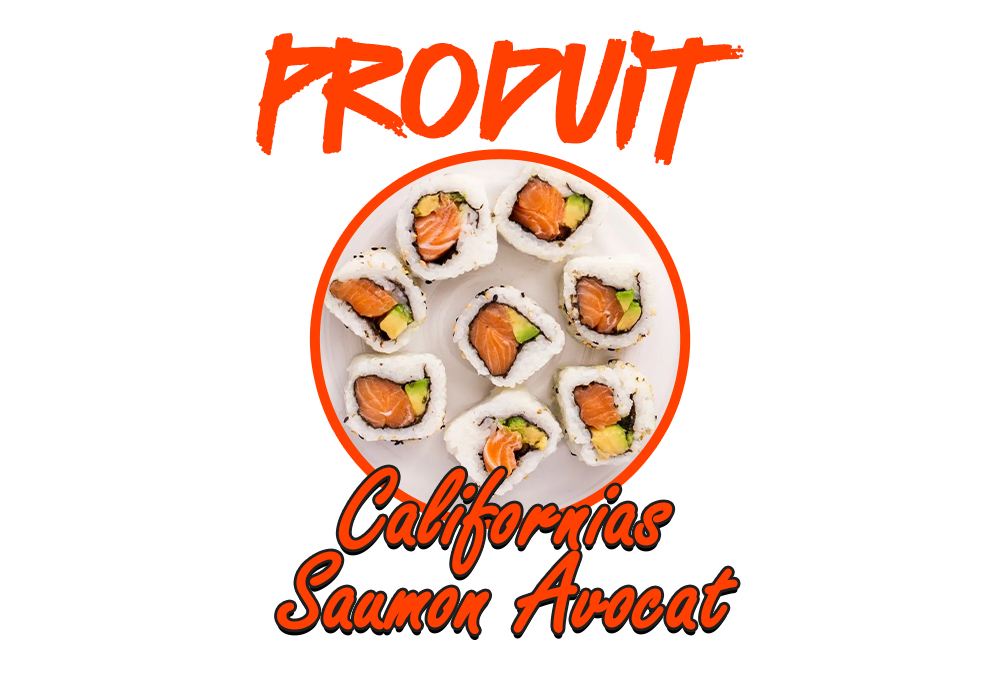 Californias Saumon-Avocat x8